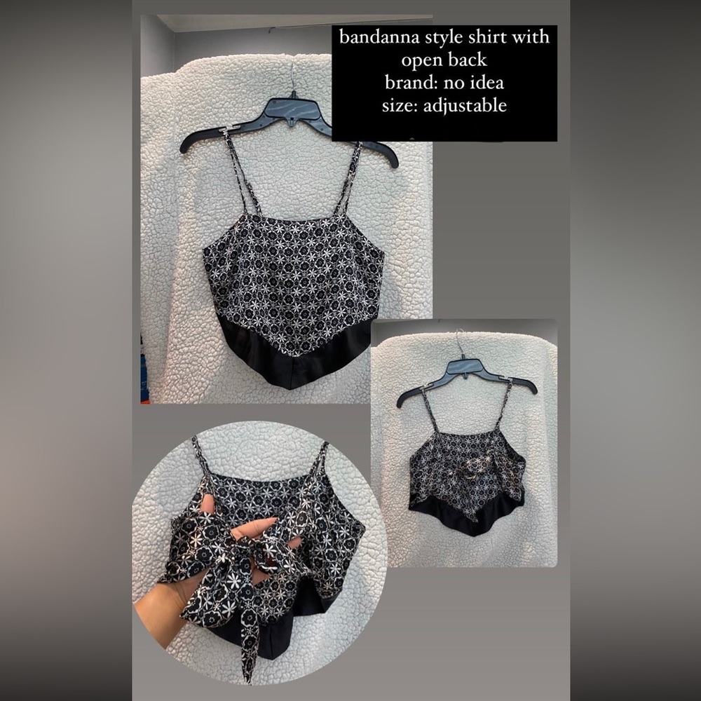 bandanna crop top